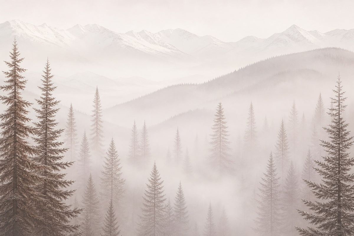 Blush Alpine Wallpaper Mural product view