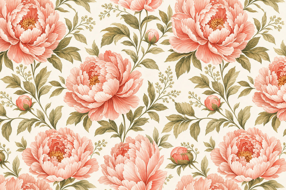 Blush Peony Wallpaper Mural product view