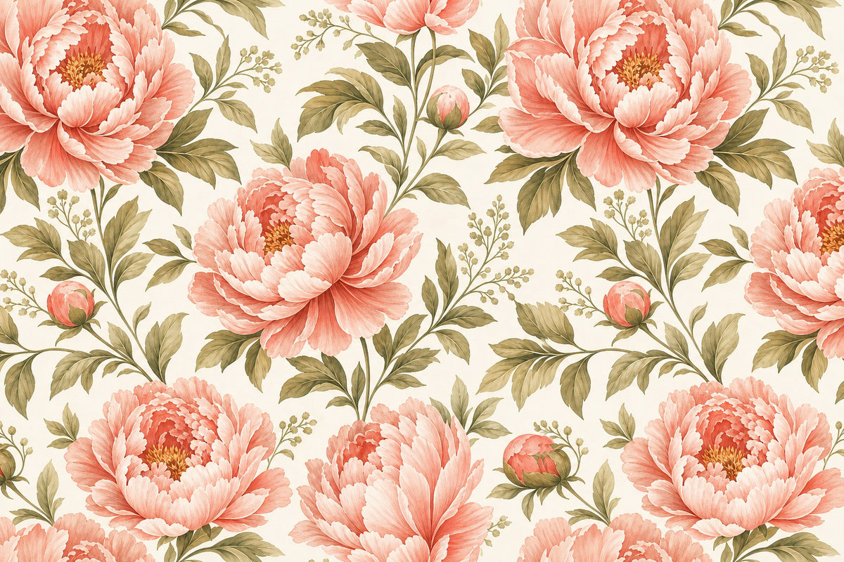 Blush Peony Wallpaper Mural product view