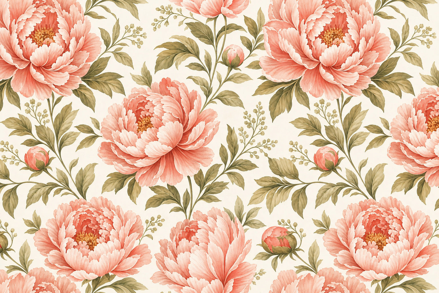 Blush Peony Wallpaper Mural