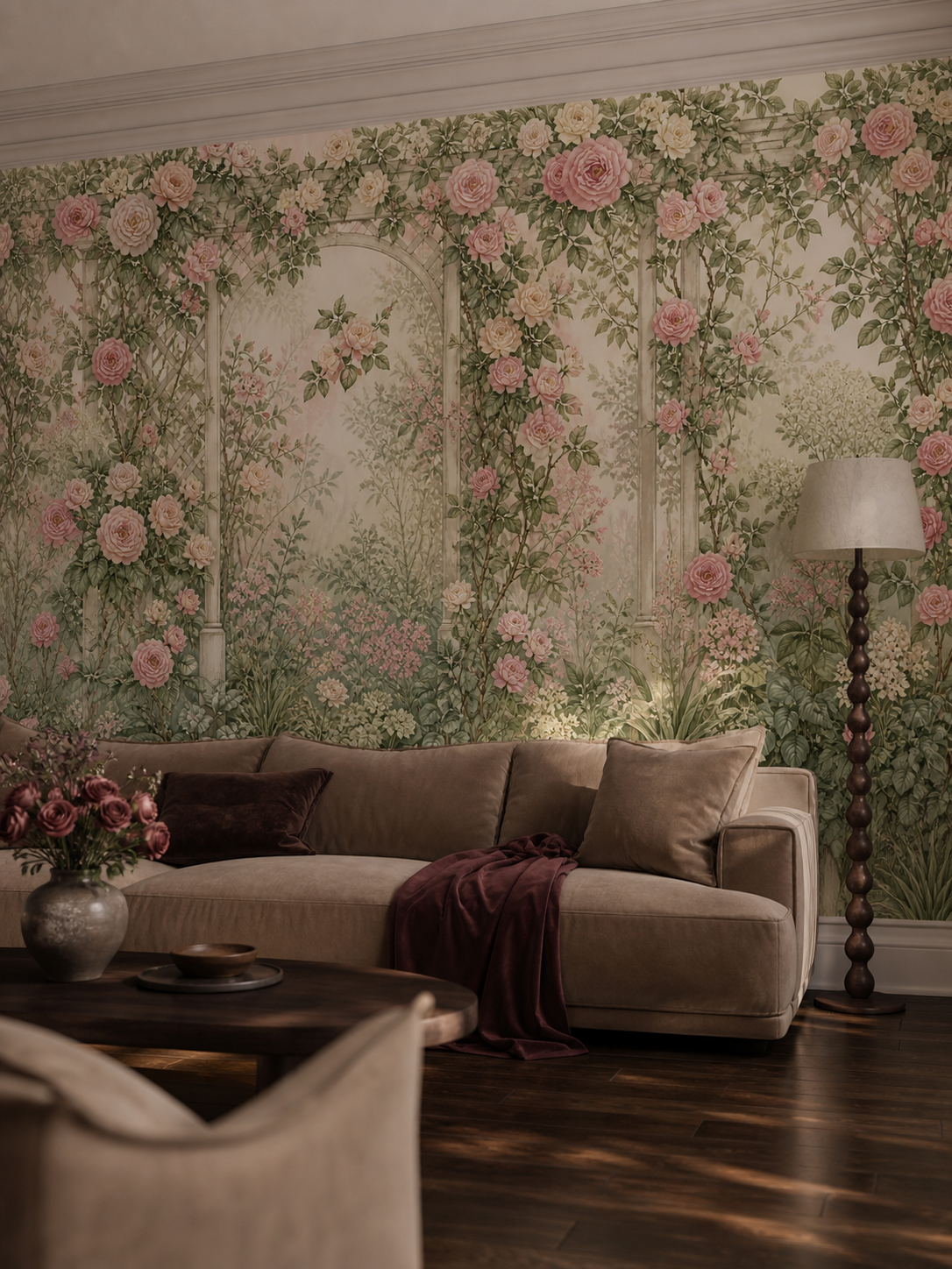 Blush Rose Wallpaper Mural product view