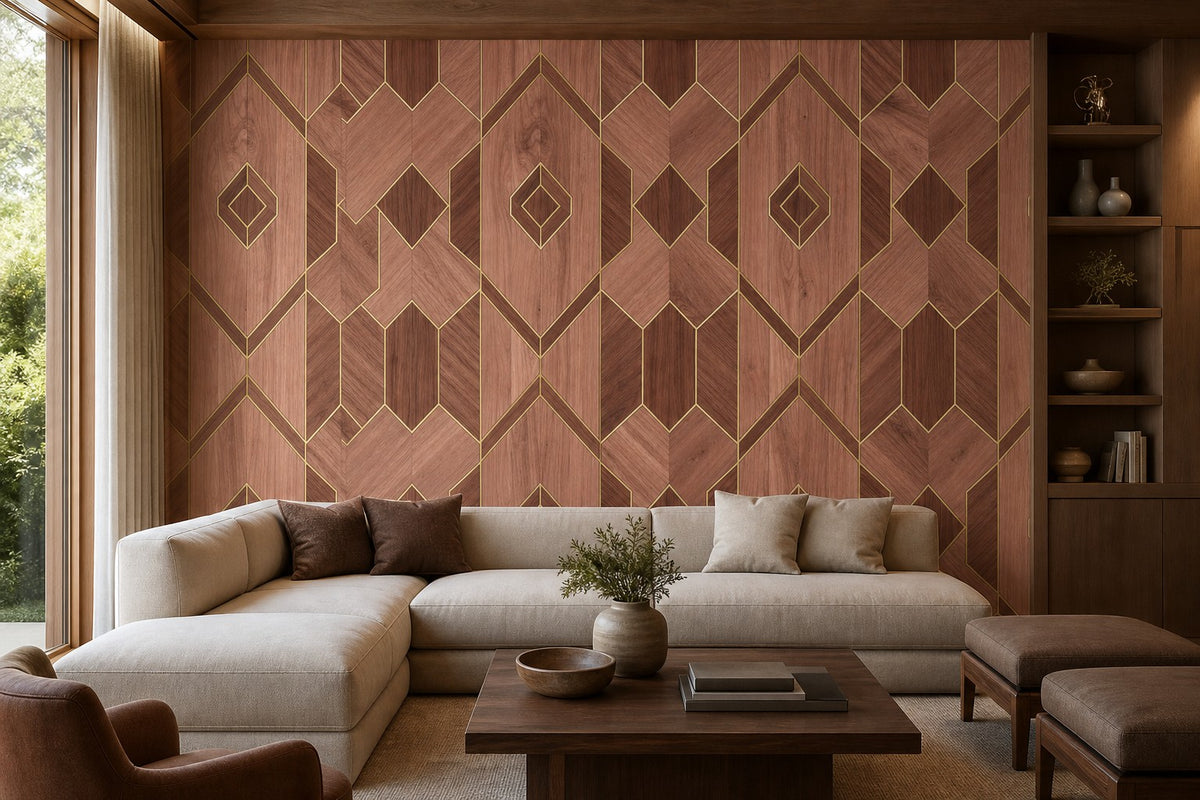 Blush Rosewood Wallpaper Mural product view