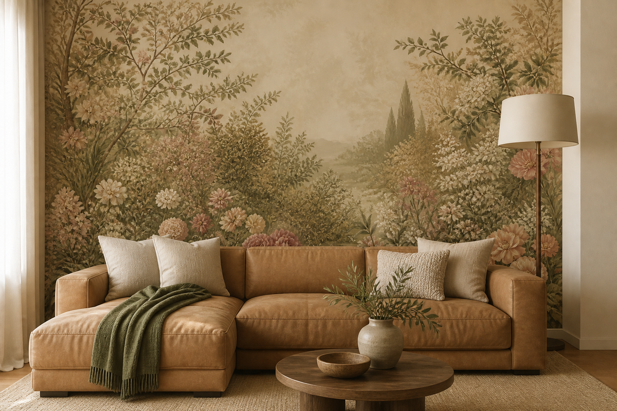 Blush Vintage Wallpaper Mural product view