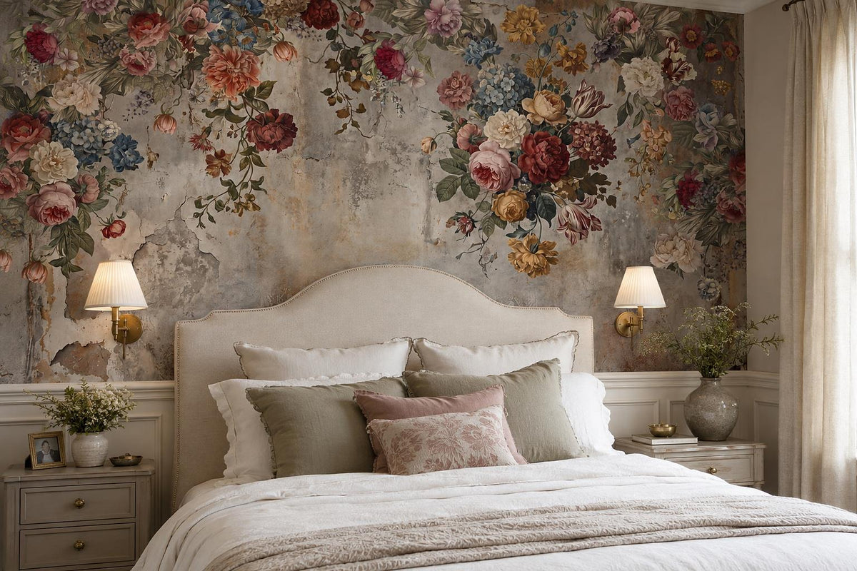 custom botanical neutral bedroom peel and stick removable non woven vinyl wallpa scene
