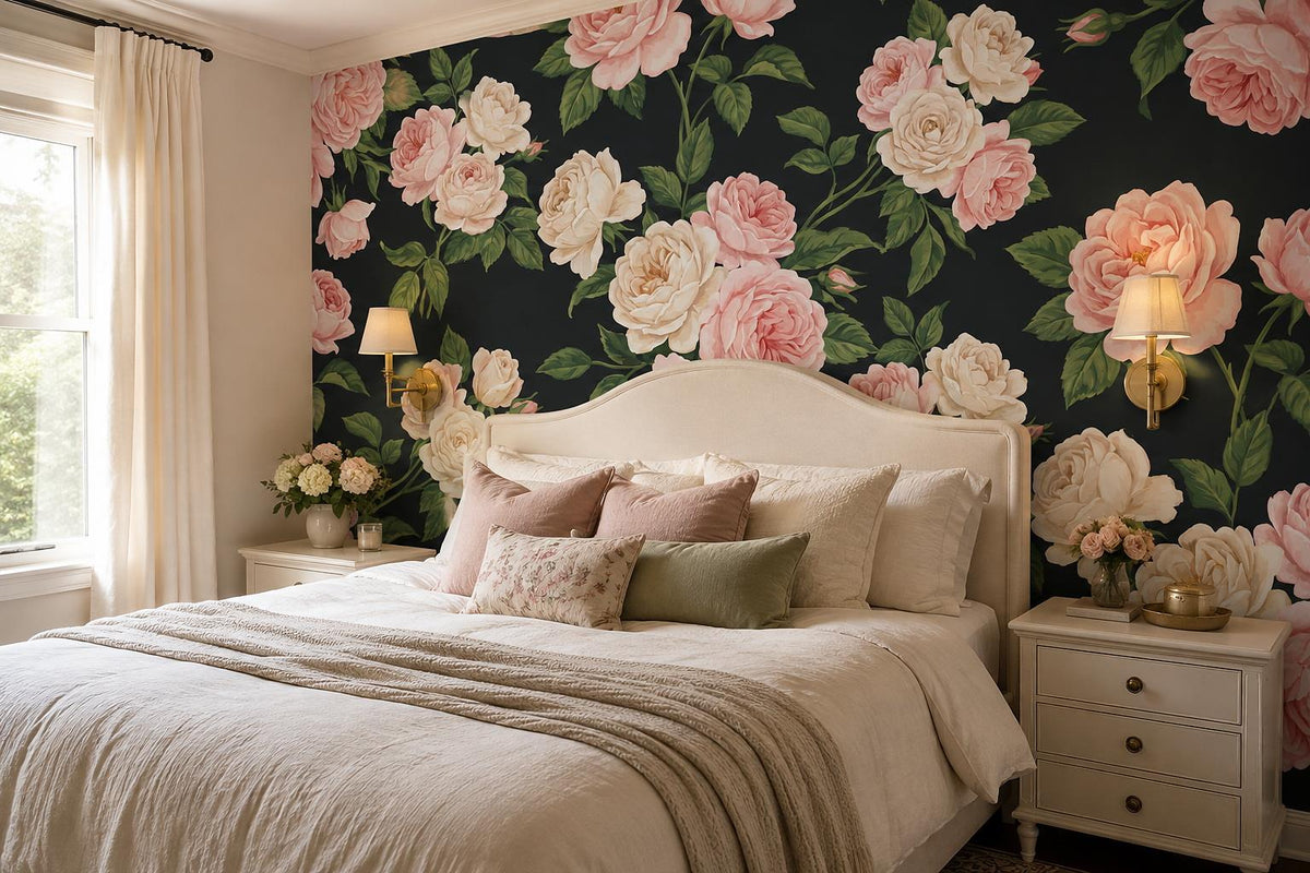 custom botanical neutral bedroom peel and stick removable non woven vinyl wallpa scene