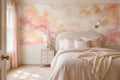 Blush Pink Watercolour Washes Abstract Wallpaper Mural
