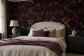 Dark Red Roses & Leaves Wallpaper Mural