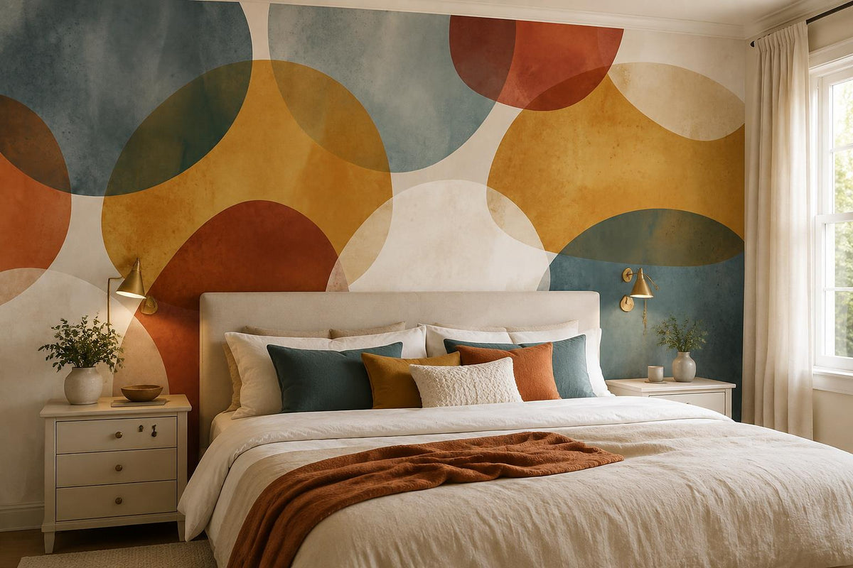 custom botanical neutral bedroom self adhesive removable non woven vinyl wallpap scene