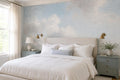 Blue Wispy Clouds Wallpaper Mural