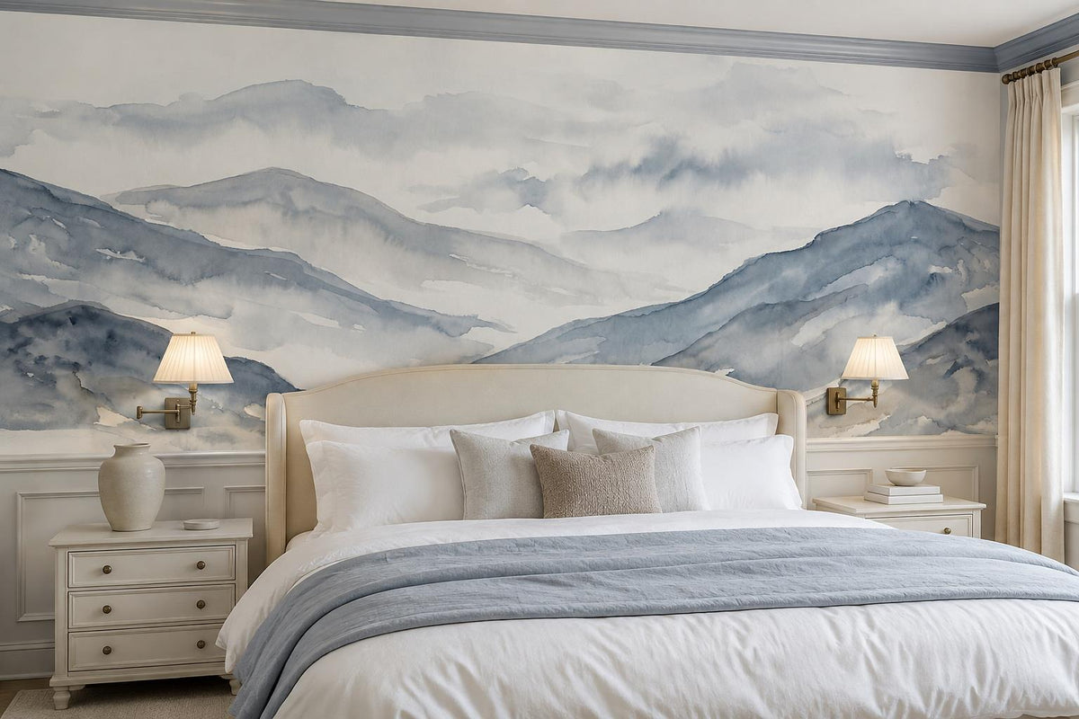 custom botanical neutral bedroom self adhesive removable non woven vinyl wallpap scene