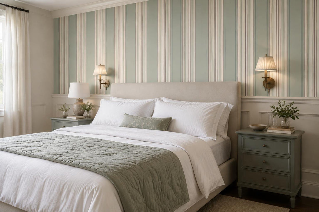 custom botanical neutral bedroom self adhesive removable non woven vinyl wallpap scene
