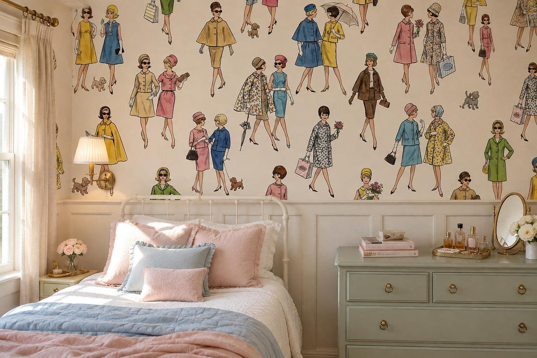 custom botanical neutral bedroom stick on removable non woven vinyl wallpaper mu scene