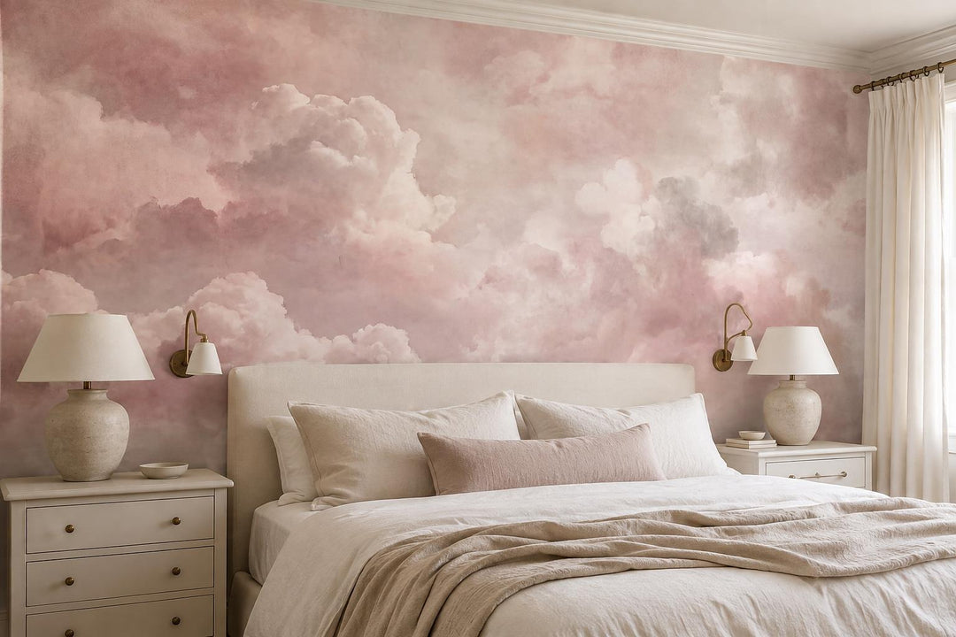 custom botanical neutral bedroom stick on removable non woven vinyl wallpaper mu scene