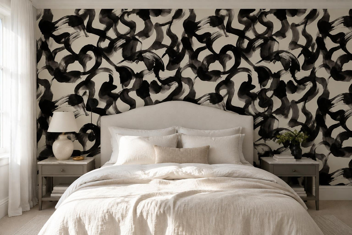 custom botanical neutral bedroom stick on removable non woven vinyl wallpaper mu scene