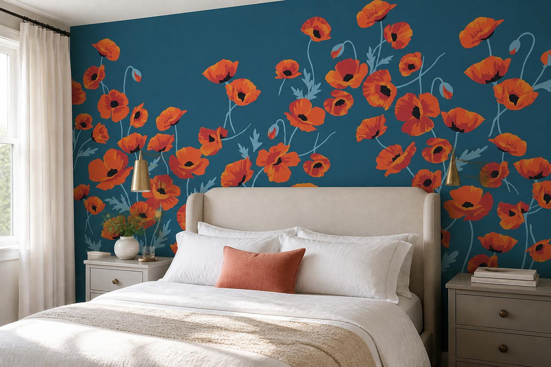 custom botanical neutral bedroom stick on removable non woven vinyl wallpaper mu scene