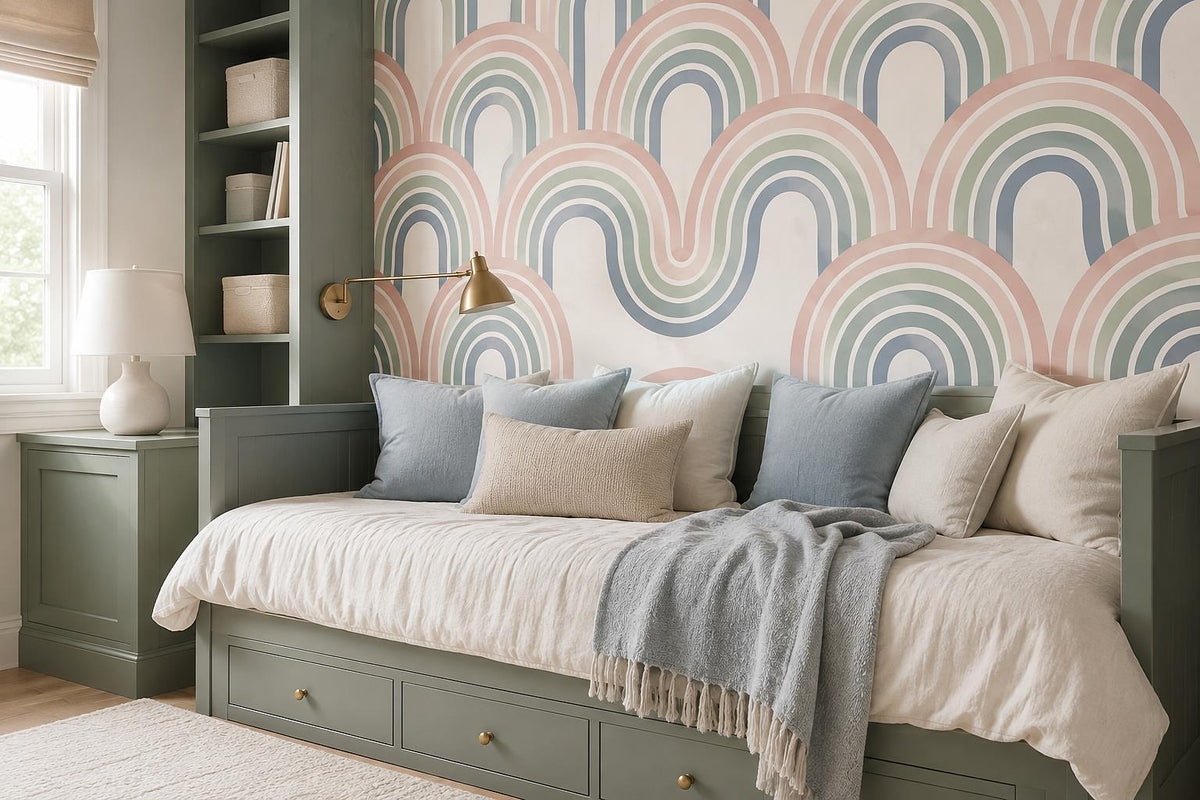 custom botanical neutral bedroom stick on removable non woven vinyl wallpaper mu scene