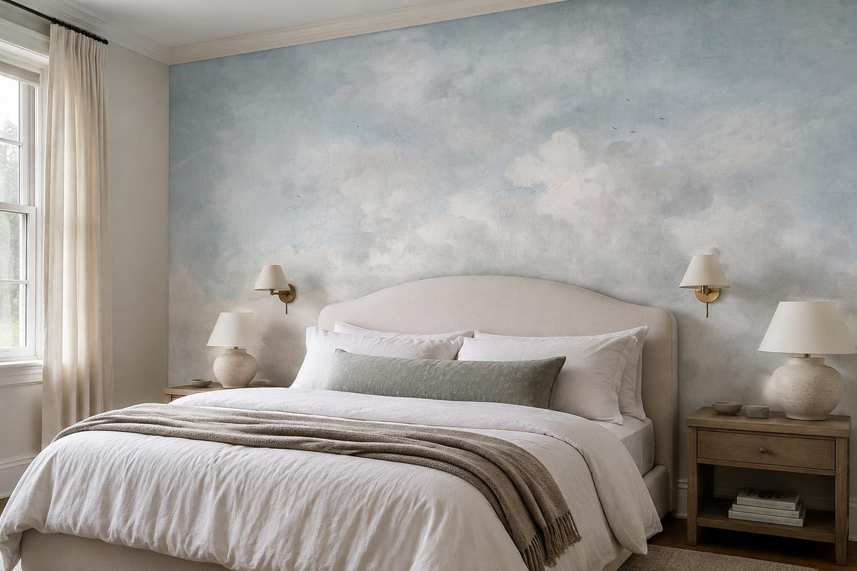 custom botanical neutral bedroom stick on removable non woven vinyl wallpaper mu scene