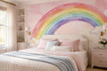 Pink Large Pastel Rainbow Wallpaper Mural
