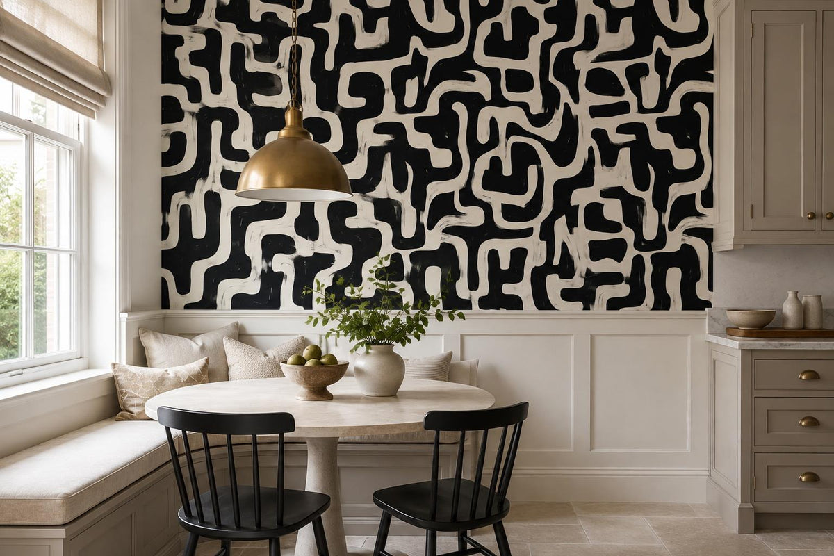 custom botanical neutral dining room self adhesive removable non woven vinyl wal scene