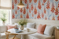 Orange Foxglove Stalks Wallpaper Mural