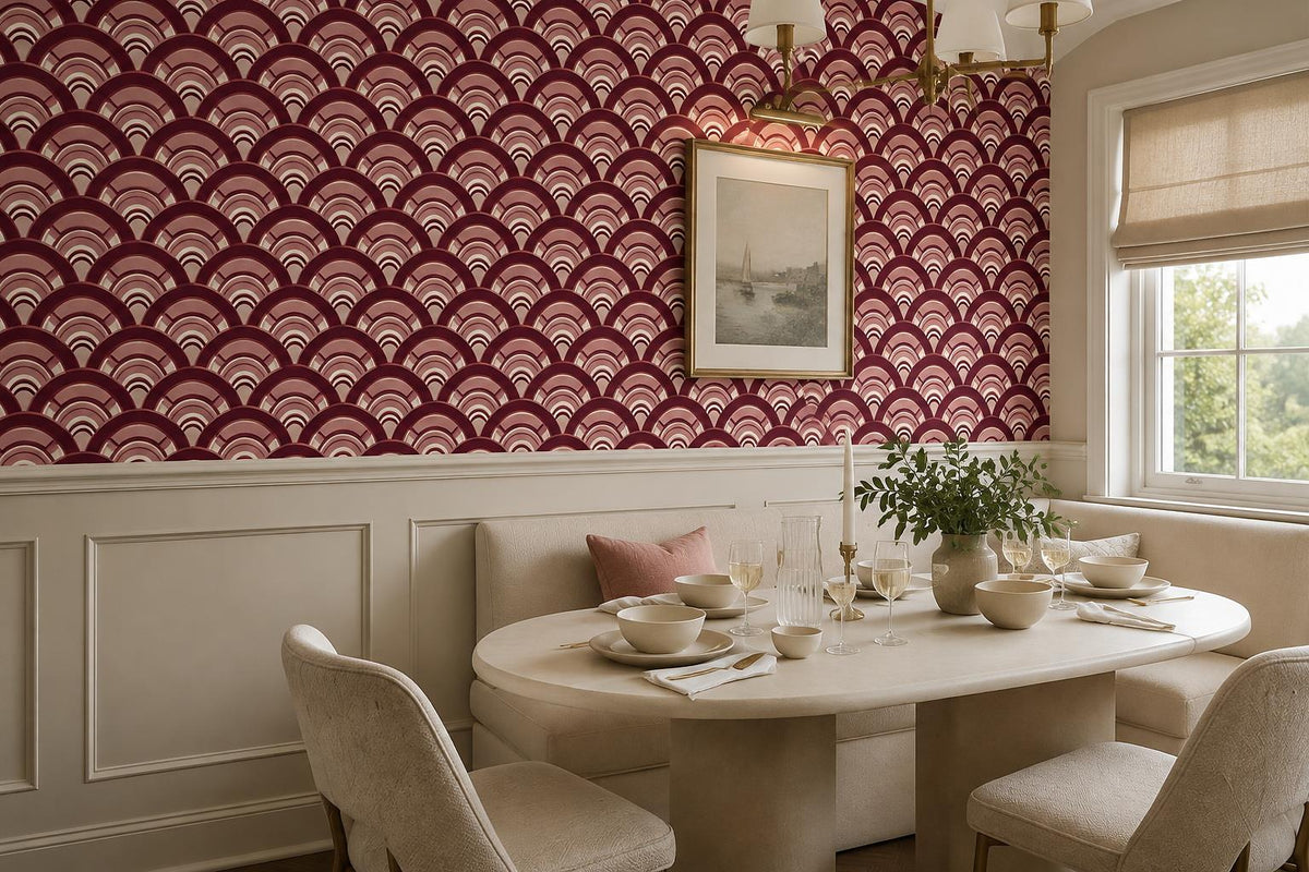 custom botanical neutral dining room stick on removable non woven vinyl wallpape scene