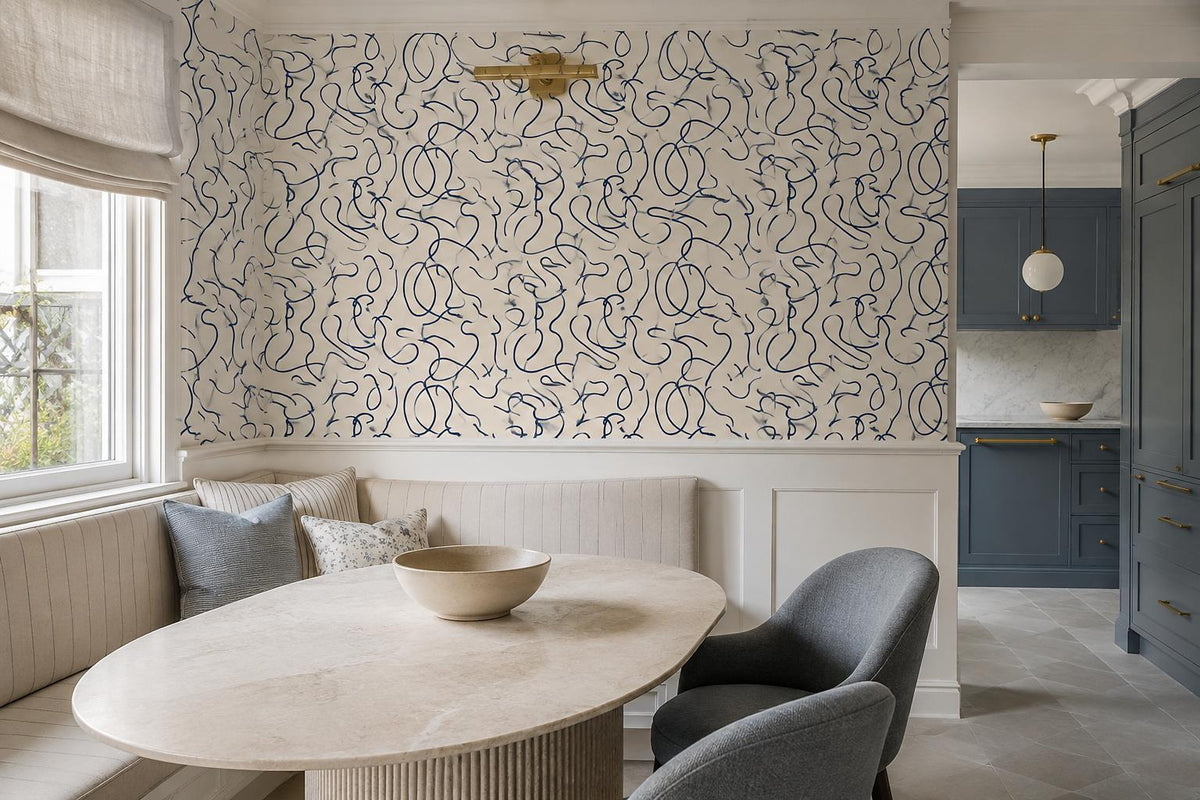 custom botanical neutral dining room stick on removable non woven vinyl wallpape scene