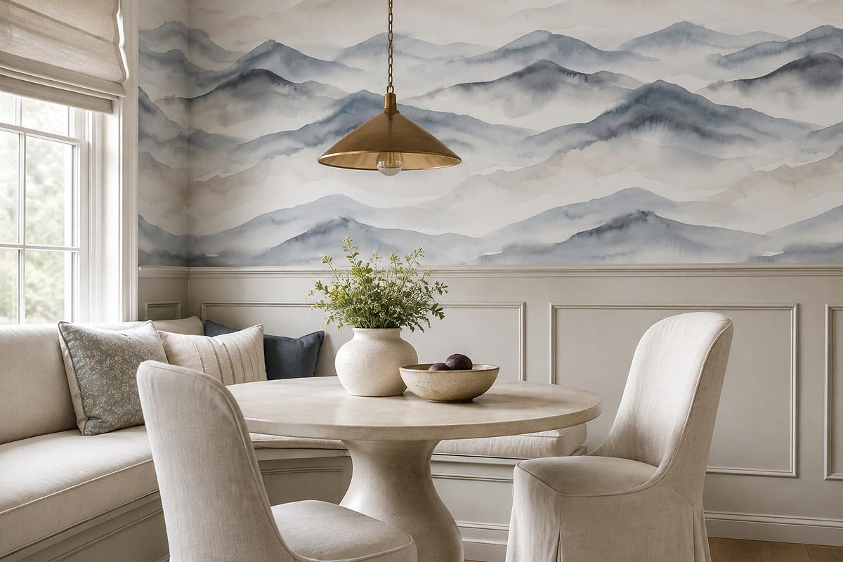 custom botanical neutral dining room stick on removable non woven vinyl wallpape scene