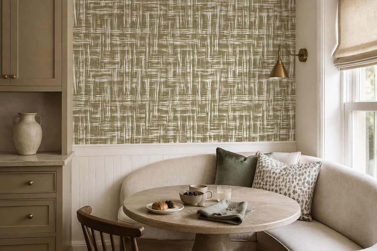 custom botanical neutral dining room stick on removable non woven vinyl wallpape scene