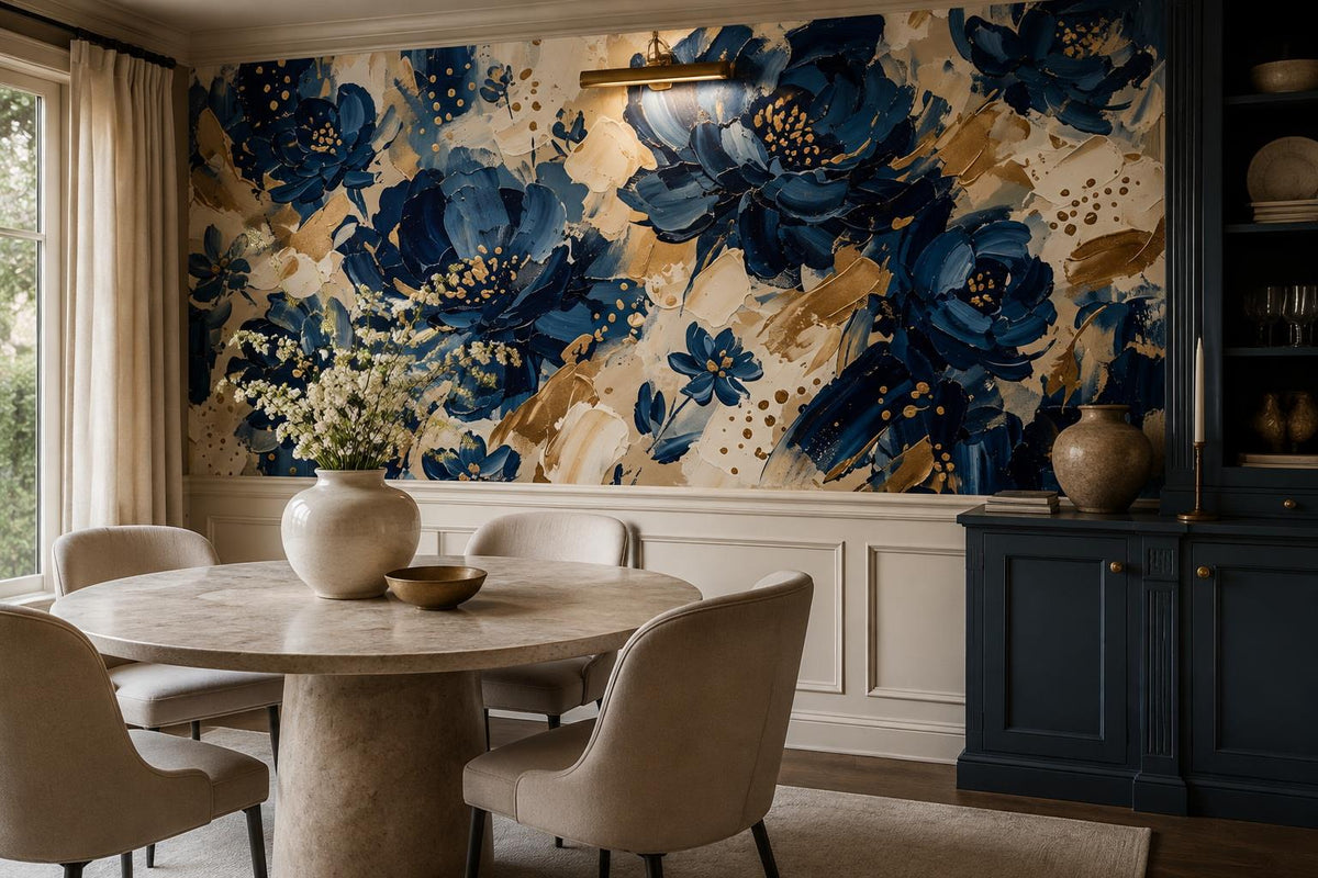 custom botanical neutral dining room stick on removable non woven vinyl wallpape scene