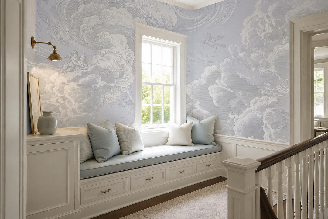 custom botanical neutral entryway self adhesive removable non woven vinyl wallpa scene