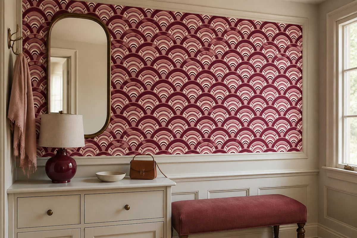 custom botanical neutral entryway stick on removable non woven vinyl wallpaper m scene
