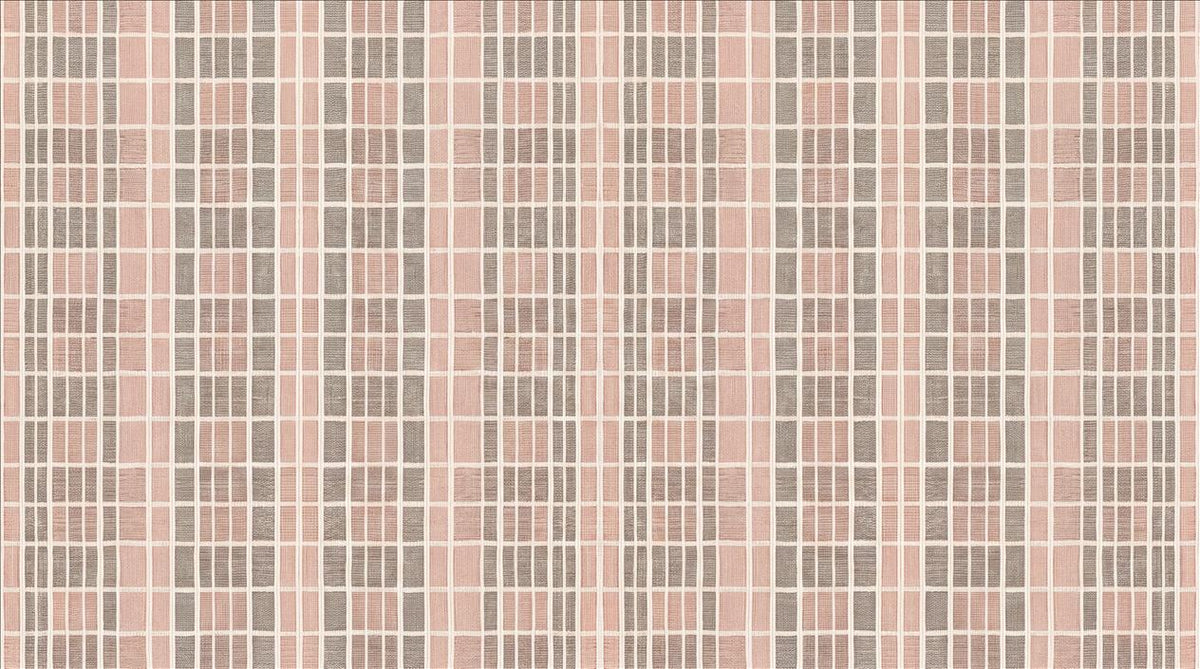 Blush Rectangular Grid Geometric Wallpaper Mural