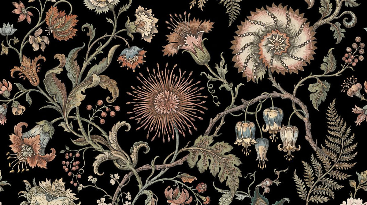 custom botanical neutral interior peel and stick removable non woven vinyl wal main