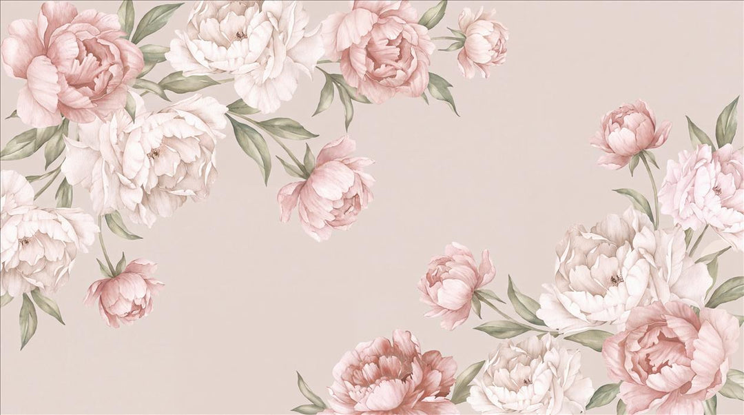 custom botanical neutral interior peel and stick removable non woven vinyl wal main