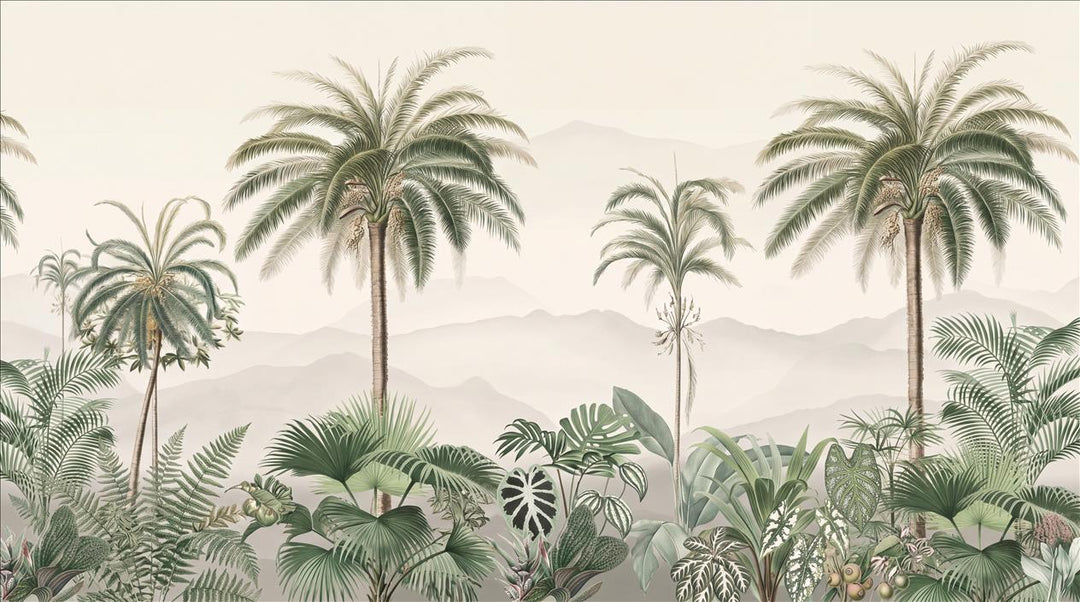 custom botanical neutral interior peel and stick removable non woven vinyl wal main