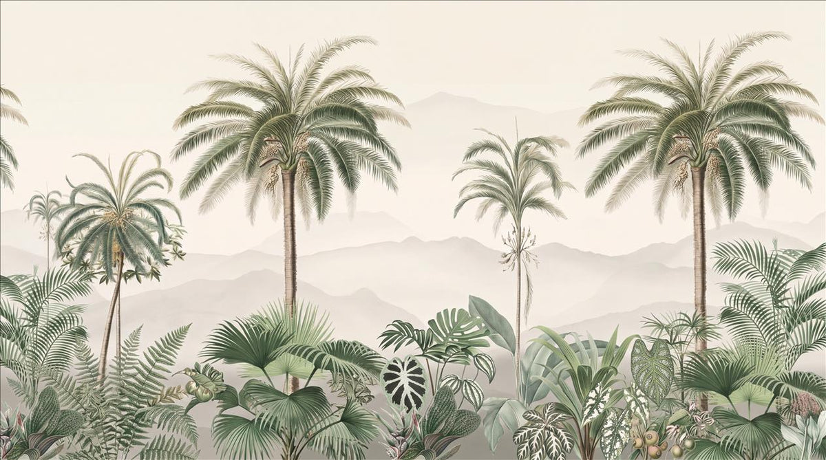 custom botanical neutral interior peel and stick removable non woven vinyl wal main