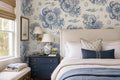 Blue Nautical Compass Underwater Wallpaper Mural