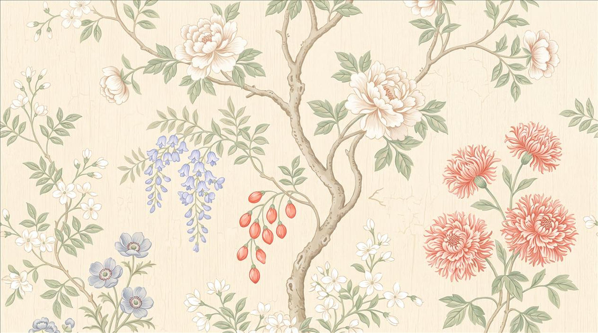 custom botanical neutral interior self adhesive removable non woven vinyl wall main