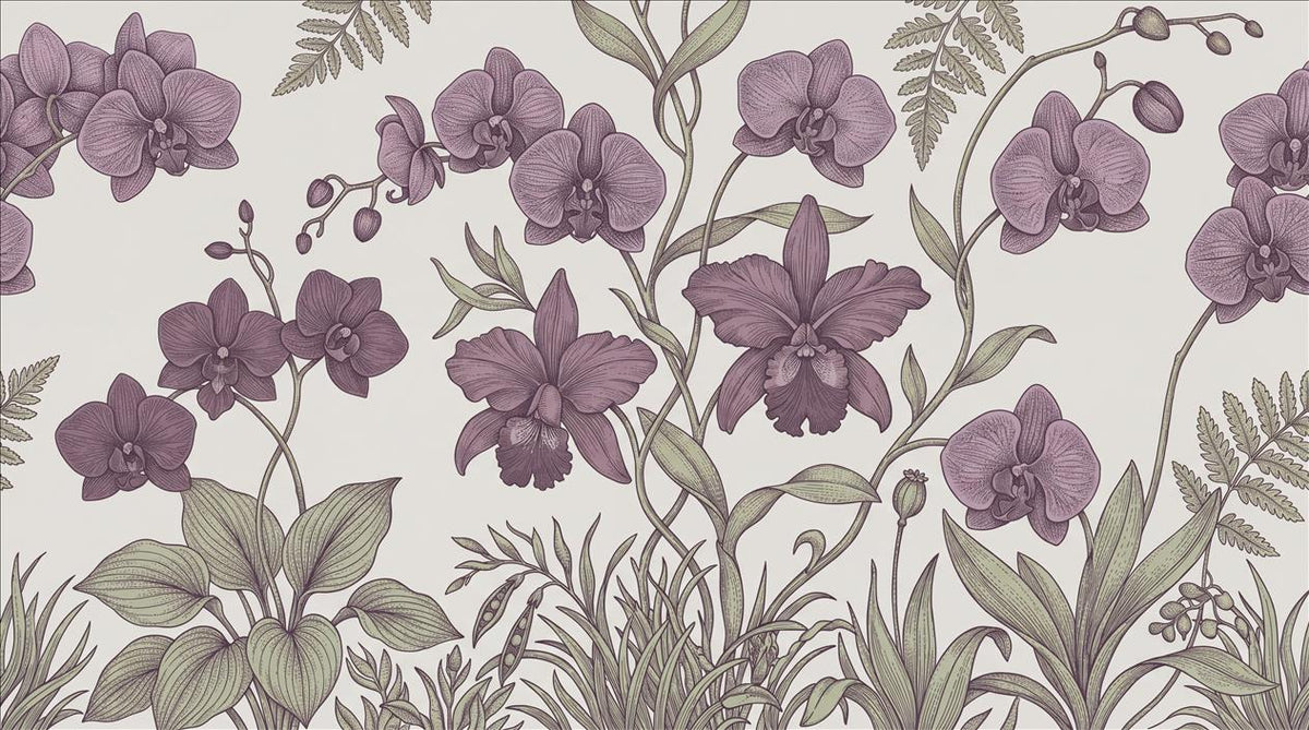 custom botanical neutral interior self adhesive removable non woven vinyl wall main