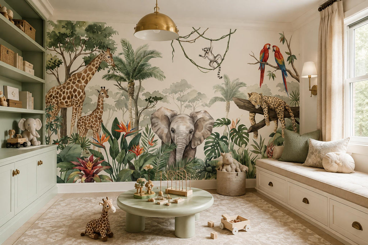 custom botanical neutral interior self adhesive removable non woven vinyl wallpa scene