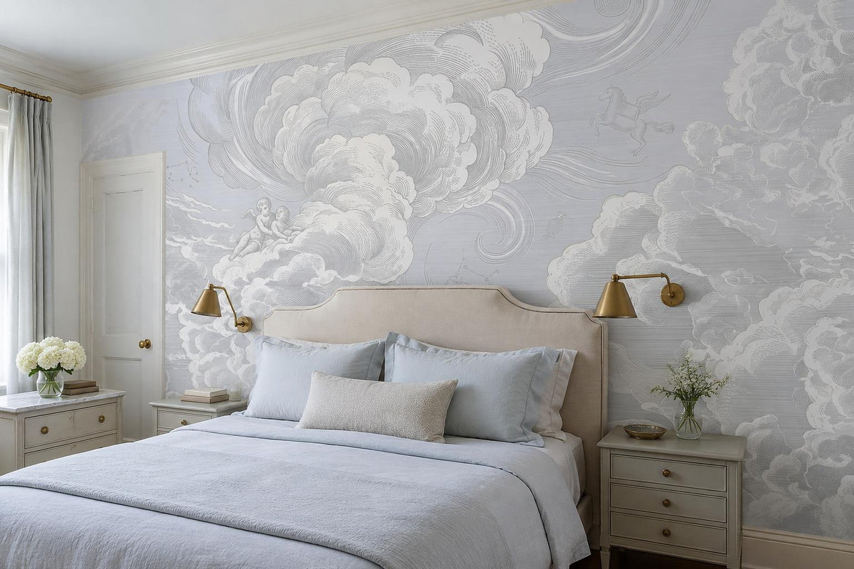 custom botanical neutral interior self adhesive removable non woven vinyl wallpa scene