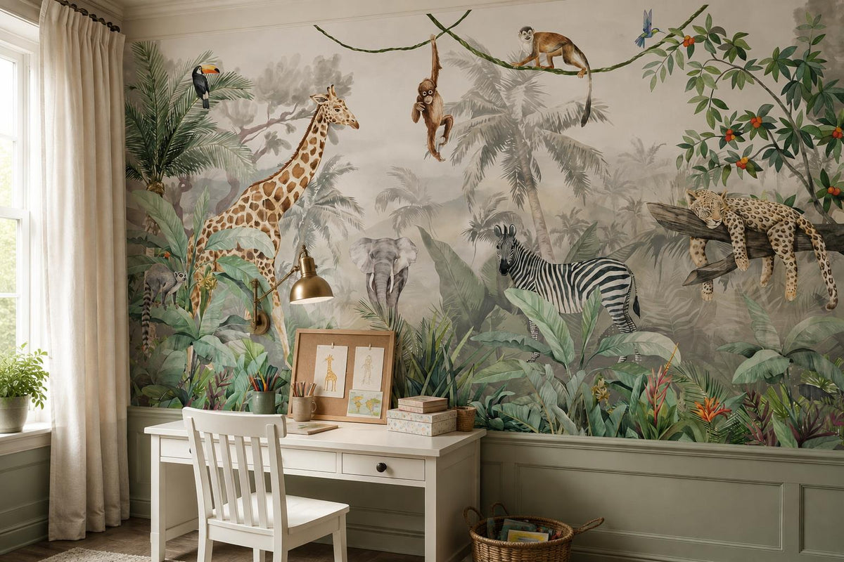 custom botanical neutral interior stick on removable non woven vinyl wallpaper m scene