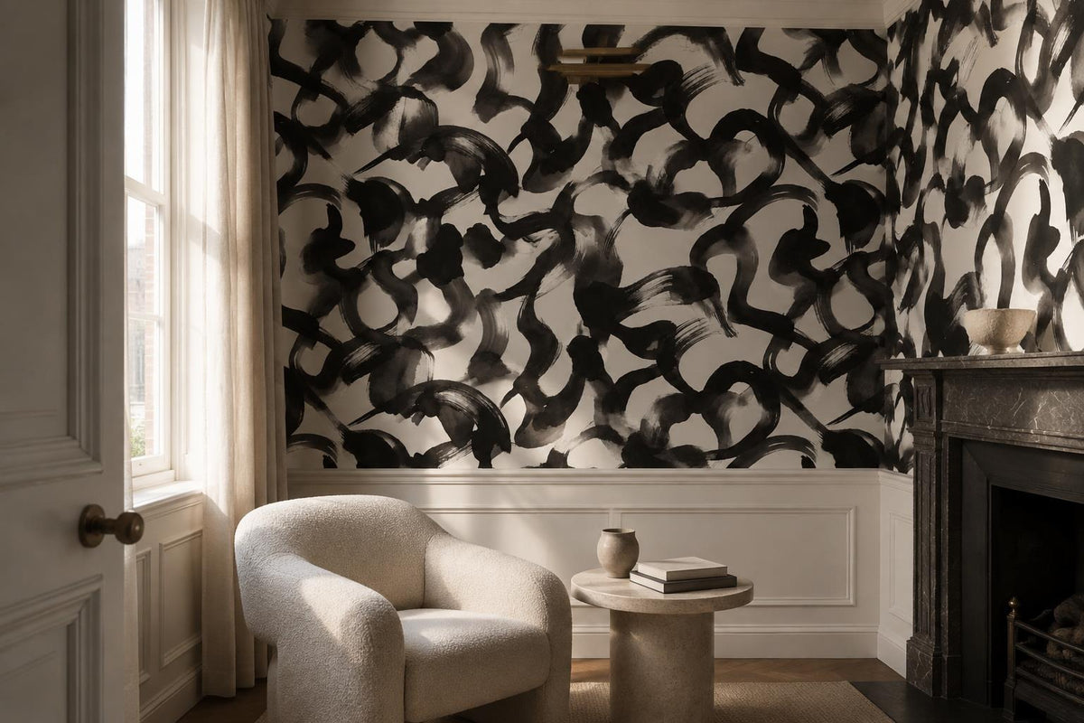 custom botanical neutral interior stick on removable non woven vinyl wallpaper m scene
