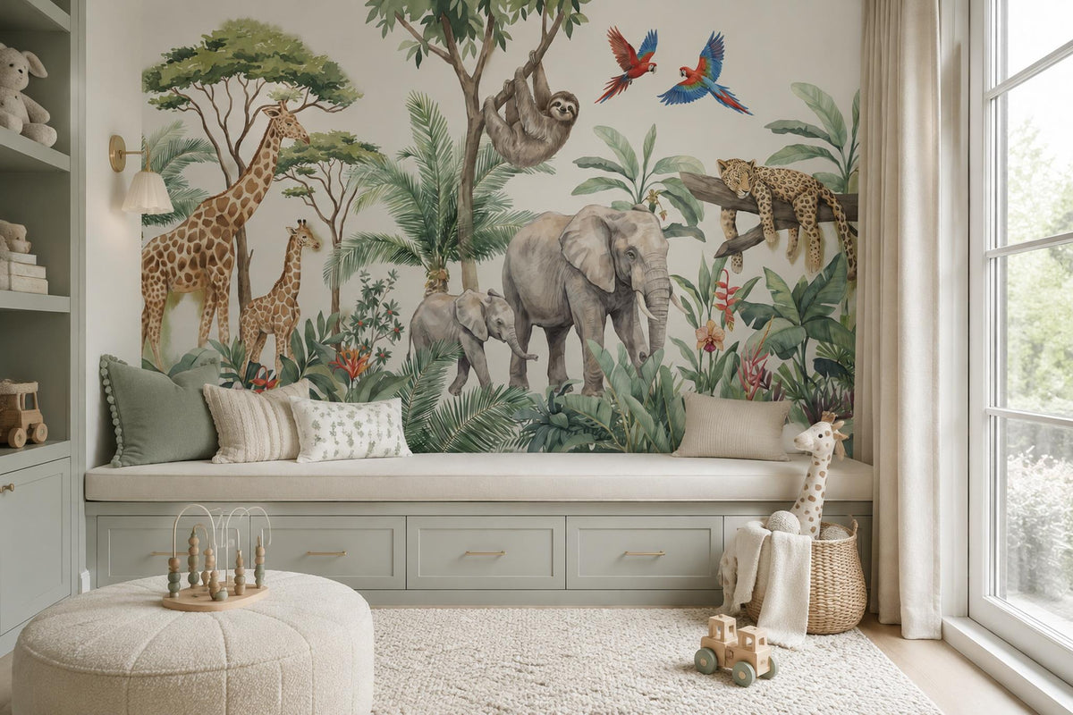 custom botanical neutral interior stick on removable non woven vinyl wallpaper m scene