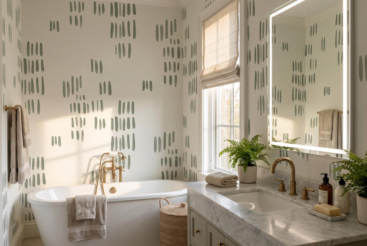 custom botanical neutral interior stick on removable non woven vinyl wallpaper m scene