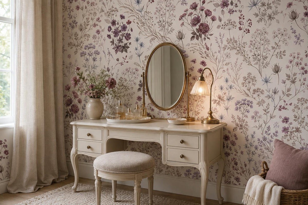 custom botanical neutral interior stick on removable non woven vinyl wallpaper m scene