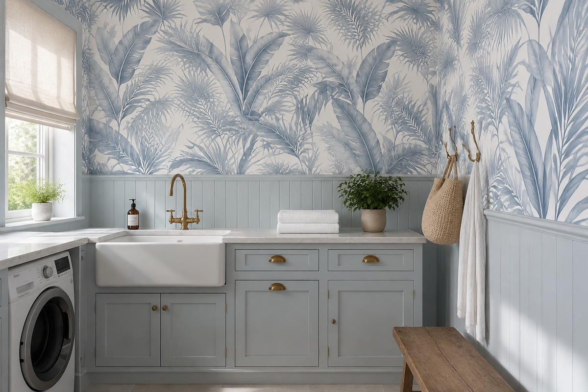 custom botanical neutral interior stick on removable non woven vinyl wallpaper m scene