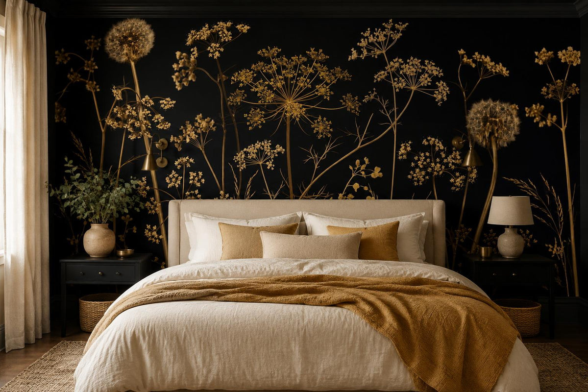 custom botanical neutral interior stick on removable non woven vinyl wallpaper m scene