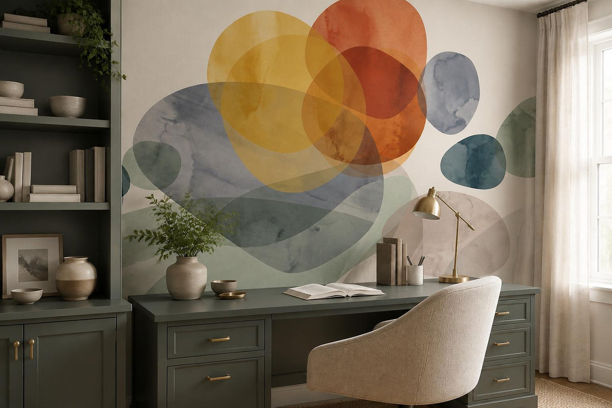 custom botanical neutral kids room peel and stick removable non woven vinyl wall scene