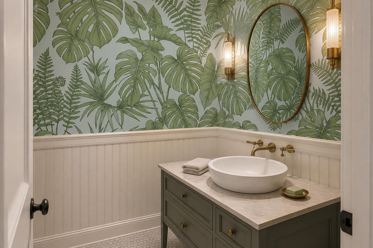 custom botanical neutral kids room self adhesive removable non woven vinyl wallp scene